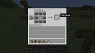The crafting recipe for a furnace in Minecraft. (Image via Minecraft)